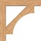Ekena Millwork Westlake Block Smooth Bracket w/ Offset Brace, Western Red Cedar, 7 1/2"W x 40"D x 40"H BKT0806X40X40WTL05SWR - alternate 2
